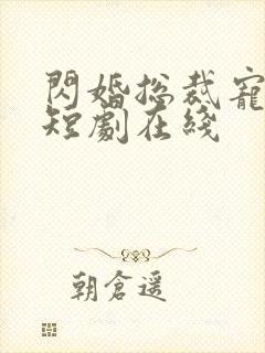 闪婚总裁宠上天短剧在线