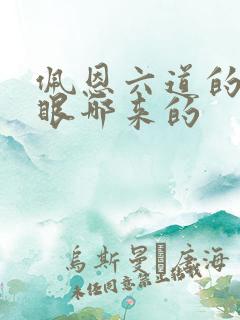 佩恩六道的轮回眼哪来的