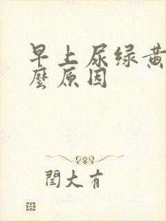 早上尿绿黄是什么原因