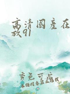 高清国产在线播放91