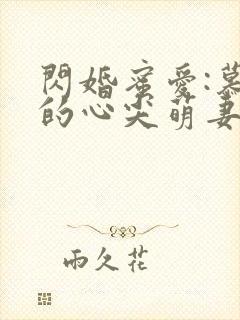 闪婚蜜爱:慕少的心尖萌妻小说