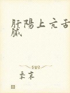 肝阳上亢舌苔黄腻