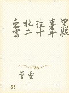 东北往事黑道风云二十年版