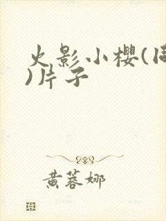 火影小樱(同人)片子