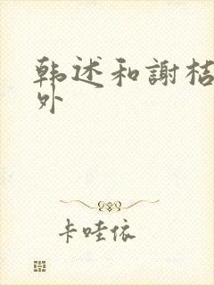 韩述和谢桔年番外