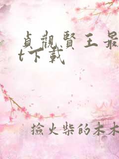 贞观贤王最txt下载