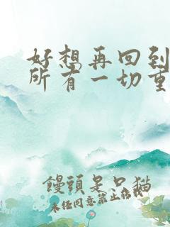 好想再回到从前所有一切重演这首歌是什么歌