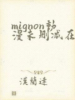 mignon动漫未删减在线观看免费