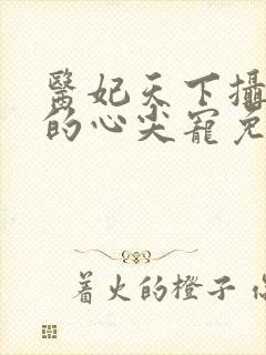 医妃天下摄政王的心尖宠免费阅读