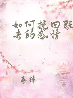 如何挽回既将失去的感情