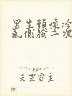 男生头像冷酷帅气侧脸二次元