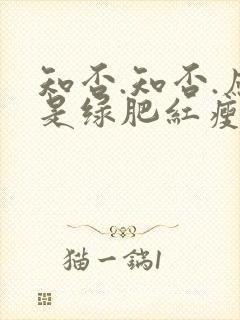 知否.知否.应是绿肥红瘦原著