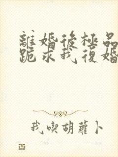 离婚后极品前夫跪求我复婚