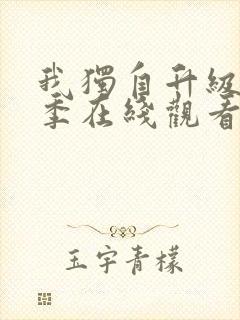 我独自升级第二季在线观看完整版