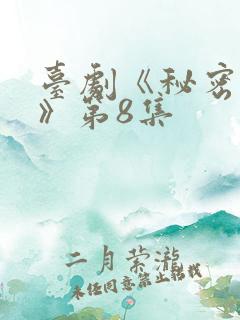 台剧《秘密关系》第8集