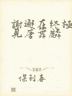 谢邂在终极斗罗见唐舞麟