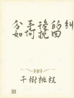 分手后的纠缠了如何挽回