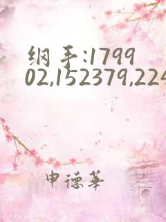 纲手:179902,152379,224503玖