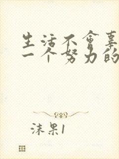 生活不会辜负每一个努力的人