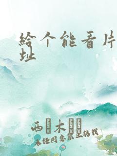 给个能看片的网址