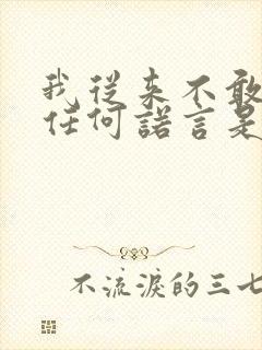 我从来不敢给你任何诺言是什么歌