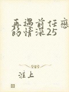 再遇前任恋上他的情深25