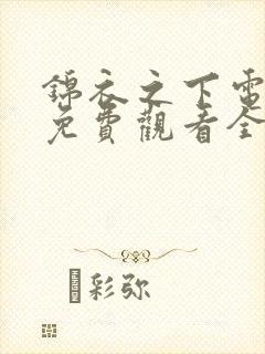 锦衣之下电视剧免费观看全集高清