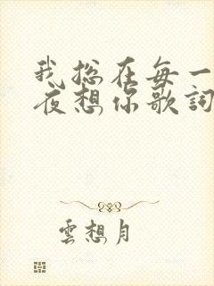 我总在每一个黑夜想你歌词