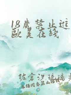 18岁禁止进入欧美在线