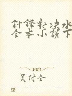 针锋对决水千丞全本小说下载