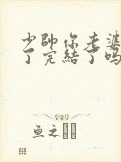 少帅你老婆又跑了完结了吗