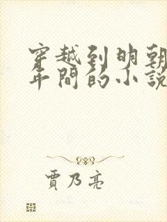 穿越到明朝崇祯年间的小说