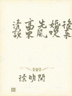 清高先婚后爱小说东风吹来