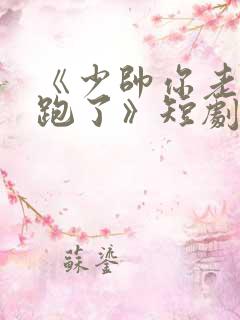 《少帅你老婆又跑了》短剧