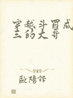 穿越斗罗成了唐三的大哥