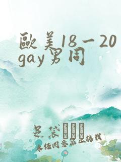 欧美18一20gay男同