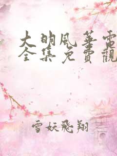 大明风华电视剧全集免费观看不卡