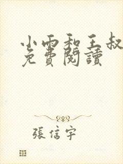 小雨和王叔小说免费阅读