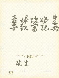 毒妇攻略农家娘子致富记无删减