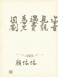 因为遇见你电视剧免费观看全集