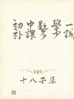 初中数学一对一补课多少钱一小时