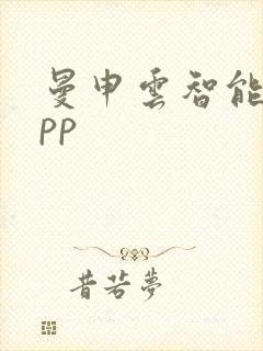 曼申云智能锁app