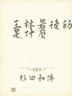 王林最后的结局是什么