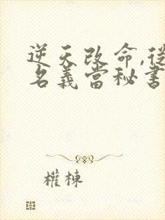 逆天改命,从在名义当秘书开始祁同伟在线