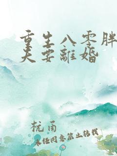 重生八零胖子丈夫要离婚