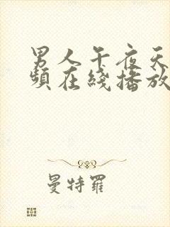 男人午夜天堂视频在线播放