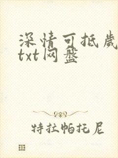 深情可抵岁月长txt网盘