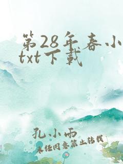 第28年春小说txt下载