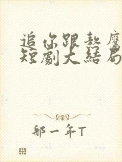 追你跟熬鹰似的短剧大结局