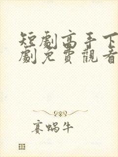 短剧高手下山全剧免费观看